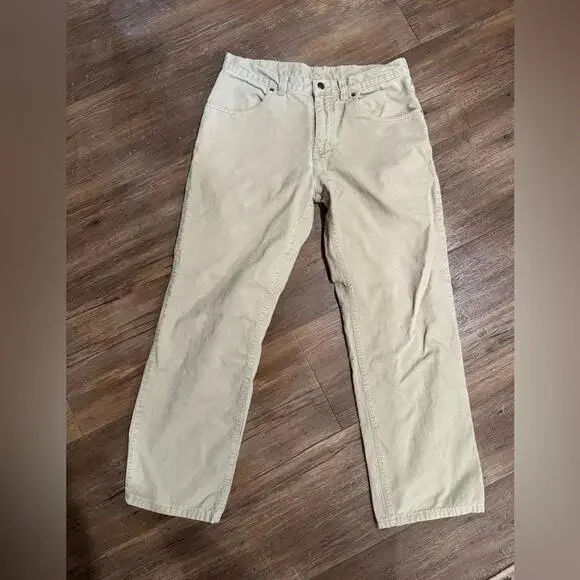 Patagonia Classic Corduroy Khaki Pants Sz 34x28 EUC - Picture 2 of 7